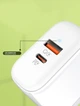 Мережевий зарядний пристрій для телефона USB-C Ldnio 45W QC4+, QC3.0, PD22.5W Білий (A2526C) - зображення 10