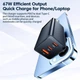 Сетевое зарядное устройство Toocki 67W GAN (2xType-C + USB-A) Белое - изображение 6