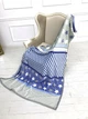Плед велсофт Mulberry-Home, блакитний в зірках 140*220см - зображення 2
