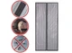 Дверная антимоскитная сетка Magnetic Mesh на магнитах Чёрная 428-42720460 - изображение 5