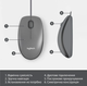 Миша комп'ютерна Logitech Mouse M100 Black (910-006652) (6853362) - зображення 5