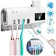 Держатель диспенсер Toothbrush для зубной пасты и щеток автоматический УФ-стерилизатор sterilizer белый - изображение 3