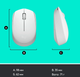 Миша комп'ютерна Logitech M171 Wireless Mouse, White (910-006867) (6857590) - изображение 8