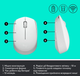 Миша комп'ютерна Logitech M171 Wireless Mouse, White (910-006867) (6857590) - изображение 4