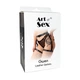 Сексуальні гартери із натуральної шкіри Art of Sex Gwen Червоний One size - зображення 4