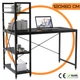 Компьютерный Стол Лофт 120 x 60 см Черный с Боковыми Полками Loran Loft Рабочий Офисный - изображение 1