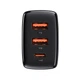 Сетевое зарядное устройство Baseus Compact Quick Charger 2U+C 30W EU Black (CCXJ-E01) - изображение 4