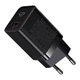Сетевое зарядное устройство Baseus Super Si Pro Quick Charger Type-C+USB 30W EU Black (CCSUPP-E01) - изображение 3