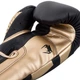 Боксерские перчатки Venum Elite Boxing Gloves Black Gold (VENUM-1392-126-8 oz) - изображение 5