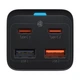 Мережевий зарядний пристрій Baseus GaN3 Pro 65W 2xUSB-C | 2xUSB-A with USB-C to USB-C Cable Black (CCGP040101) - зображення 3