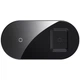 Бездротовий зарядний пристрій Baseus Simple 2-in-1 18W Black (WXJK-01) - зображення 1