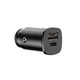 Автомобильное зарядное устройство Baseus Square Metal 30W USB-A/USB Type-C Black (CCALL-AS01) - изображение 3
