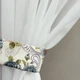 Занавіска легка з квітковим одзобленням Adagio Windows Decor різнокольорові кухонні штори 1,4х1,7м - 2 штори - изображение 5