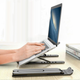 Подставка для ноутбука Buddy 15.6" складная, регулируемая по высоте с силиконовыми вставками Black - изображение 3