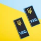 Шеврон нашивка на липучке погон "УЗ" Укрзалізниця, вышитый патч 4х9 см - изображение 4