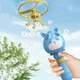 Дитяча іграшка генератор мильних бульбашок Bubble Toy баббл тієї з літаючим пропелером Блакитний - зображення 1