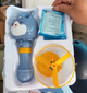 Дитяча іграшка генератор мильних бульбашок Bubble Toy баббл тієї з літаючим пропелером Блакитний - зображення 5