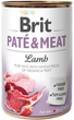 Консервированный корм для собак с ягненком и курицей Brit Pate & Meat Lamb 400 г - изображение 1