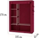 Складной тканевый шкаф Storage Wardrobe на 2 секции Коричневый (2000992415958) - изображение 4