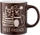 Чашка ARDESTO Best Friends 330 мл Коричнева (AR3471BR) - зображення 1