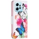 Чехол с рисунком Deexe Color Wallet для Xiaomi Redmi Note 12 - Two Butterflies - изображение 5