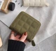 Маленький женский кошелек Kirs стеганый портмоне эко кожа зеленый (1210З) - изображение 2
