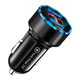 Автомобильная быстрая USB зарядка QC 3.0 от прикуривателя с вольтметром. 3,1 А, 12- 24 В - изображение 2