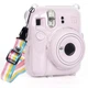 Набор Розовый Фотокамера моментальной печати Fujifilm INSTAX Mini 12 Blossom Pink / Чехол прозрачный - изображение 14