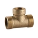 Трійник редукційний латунний 3/4″ЗР х 1/2″ВР х 3/4″ЗР ливарний посилений 664Б - зображення 1