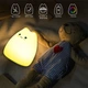 Детский ночник Baby Cat, силиконовый светильник на батарейках для детей Белый - изображение 3