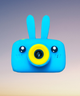 Детская цифровая камера Smart Kids Camera Full HD ГОЛУБАЯ c ушками - изображение 1