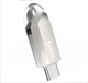Высокоскоростная флешка 2в1 USB 3.0/ Type-C для телефона, компьютера, планшета HOCO 64GB с поддержкой OTG Silver - изображение 2