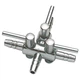Кран на три виходи (метал) Hobby Metallic Air Valve 4/6мм 3-Ways (63350) - зображення 1