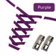 Плоские эластичные шнурки для обуви FASTLACES T88-04 Purple - изображение 1