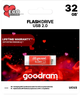 Pendrive Goodram UCU2 32 GB USB 2.0 Valentine Czerwony (UCU2-0320R0R11-V) - obraz 2