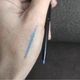 Стойкий карандаш для глаз MUA Shadow Liner Precision Gel Pencil with Smudger Ocean Blue Синий - изображение 2