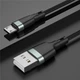 Кабель зарядний USB USLION microUSB — USB (2m) 3 А дріт швидкого заряджання для телефона Чорний - зображення 6