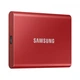 SSD накопитель samsung t7 2tb usb 3.2 gen.2 red (mu-pc2t0r/ww) - изображение 2