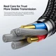 Кабель Toocki USB PD 3.1 Type-C швидка зарядка 240W, E-Marker Chip, 480 Mbps - 2 метри - зображення 7