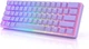 Механічна ігрова клавіатура HK Gaming GK61 61 клавіша (EN, lavander, silver) - зображення 1