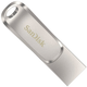 SanDisk Ultra Dual Drive Luxe 256GB USB 3.1 / USB Type-C Silver (SDCZ62-064G-G35) - зображення 1