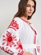 Платье-вышиванка женское с узором Dibrova Фантазия 2 PL-031-167-V 50 Белое (277855000565) - изображение 4