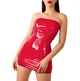 Сексуальное виниловое платье Art of Sex Jaklin Красное L/XL/2XL - изображение 3