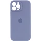 Чехол Silicone Case Full Camera Protective (AA) для Apple iPhone 14 Pro Max (6.7") Серый / Lavender Gray Без бренда - изображение 1