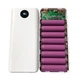 Корпус повербанк з швидкою зарядкою 8x 18650 QC 3.0 PD3 Power Bank 24Вт 30000mAh USB Type-C Lightning IP5328, білий - зображення 2