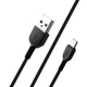 Кабель USB C 2A (1m) Hoco X13 — чорний - зображення 1