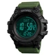 Оригинальные часы с компасом Skmei 1356 Compass зеленые - изображение 2