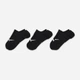 Набор мужских носков коротких Nike U Nk Everyday Plus Ltwt Footie SX5277-011 42-46 3 пары Black/White (194958595418) - изображение 2
