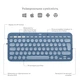 Клавіатура Logitech K380 for MAC Multi-Device Bluetooth UA Blueberry (920-011180) - зображення 6