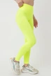 Безшовні легінси жіночі з мікрофібри Giulia LEGGINGS 02 L/XL Yellow-neon, спортивні легінси, висока посадка - зображення 2